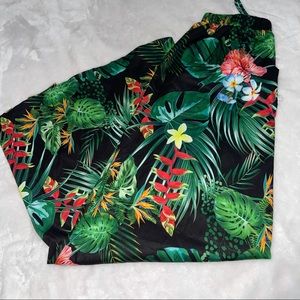 Vacation Tropical flare pants